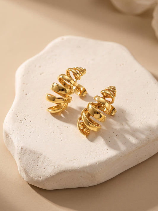OnnMe by GIVA Chaos Theory Gold Plated Earrings