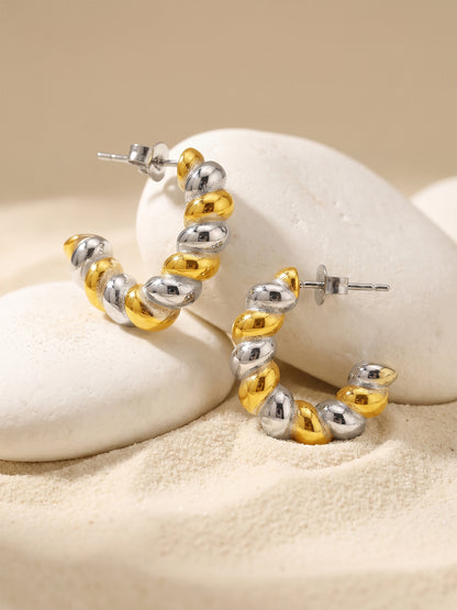 OnnMe by GIVA Main Feed Dual Tone Earrings