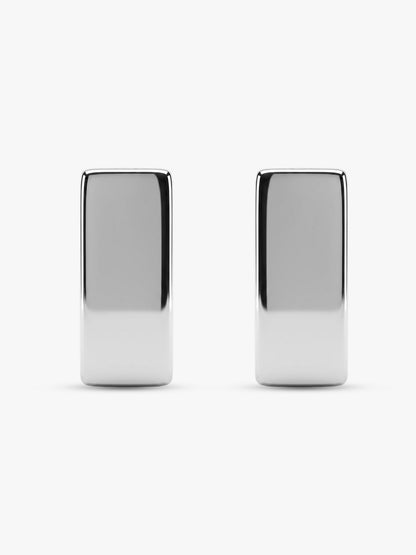 OnnMe by GIVA Square Up Rhodium Plated Earrings