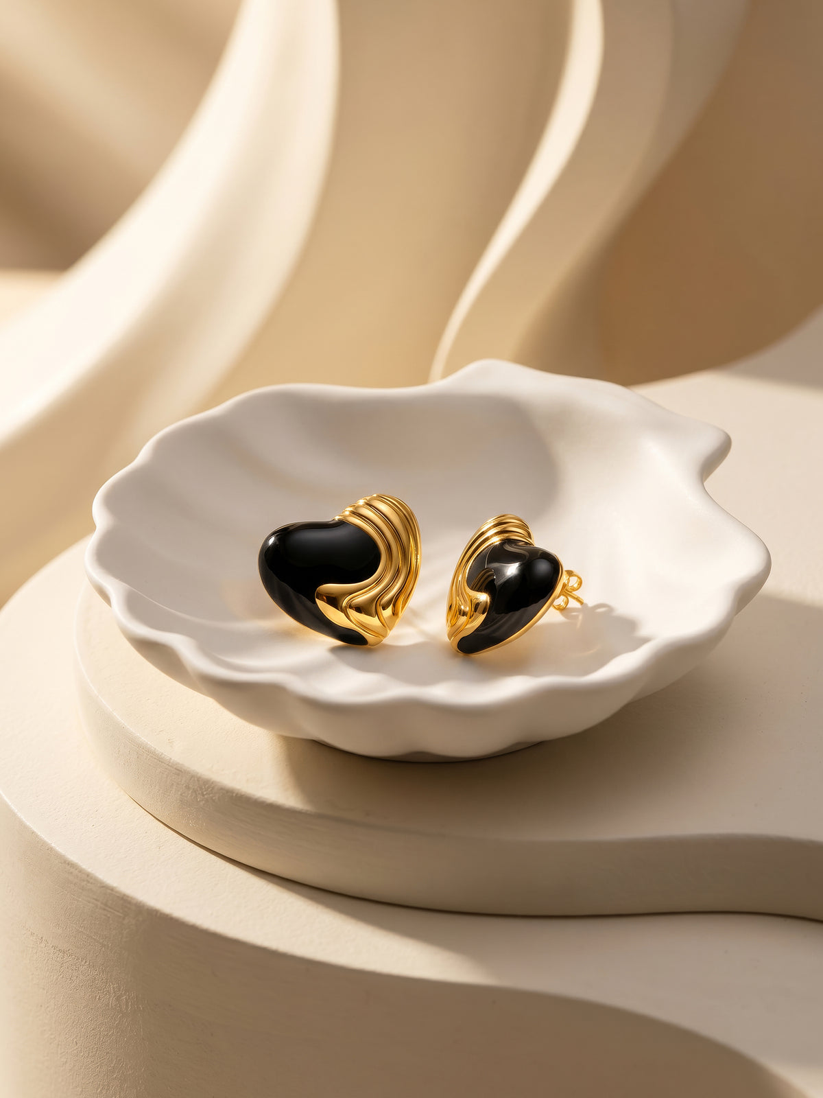 IXIA by GIVA After Dark Gold Plated Earrings