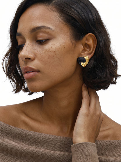 OnnMe by GIVA After Dark Gold Plated Earrings