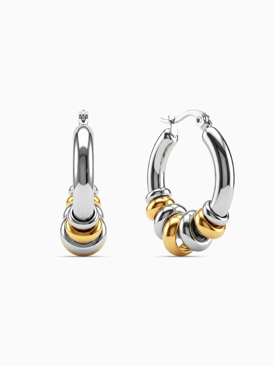 Good Chaos Dual Tone Earrings