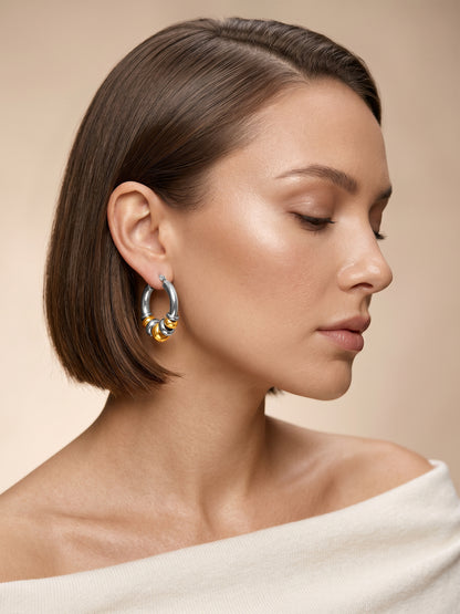 Good Chaos Dual Tone Earrings