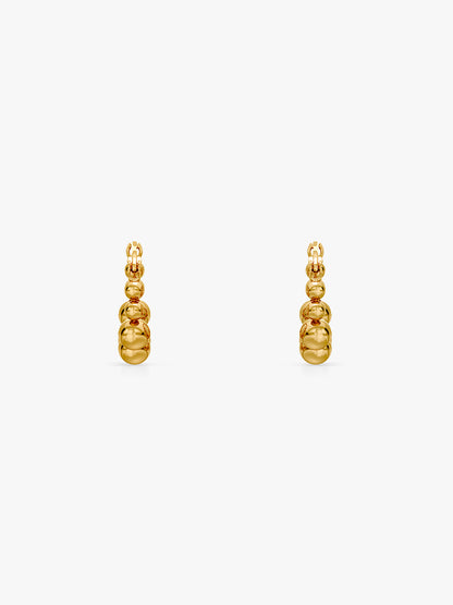 Glow Up Gold Plated Hoops