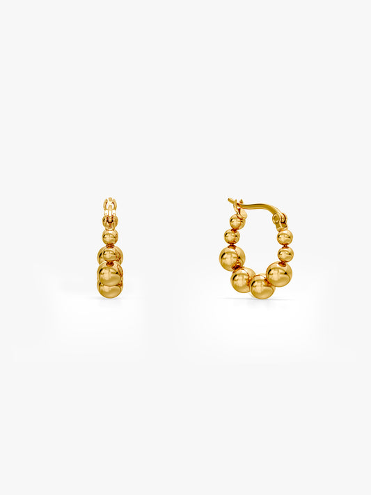 Glow Up Gold Plated Hoops