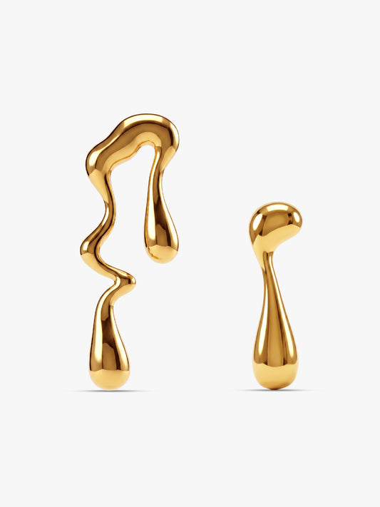 Melt The Rules Gold Plated Earrings
