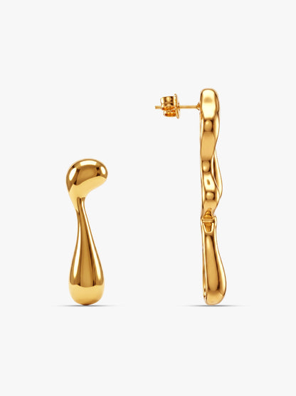 OnnMe by GIVA Melt The Rules Gold Plated Earrings