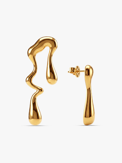 OnnMe by GIVA Melt The Rules Gold Plated Earrings