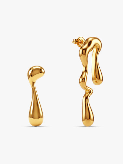 OnnMe by GIVA Melt The Rules Gold Plated Earrings