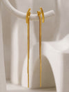 IXIA by GIVA Long Story Gold Plated Earrings