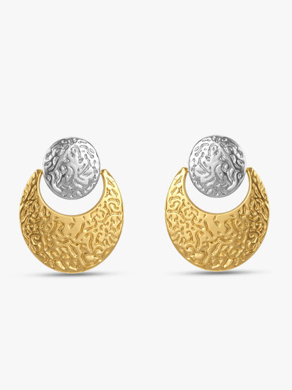 Double Take Dual Tone Earrings