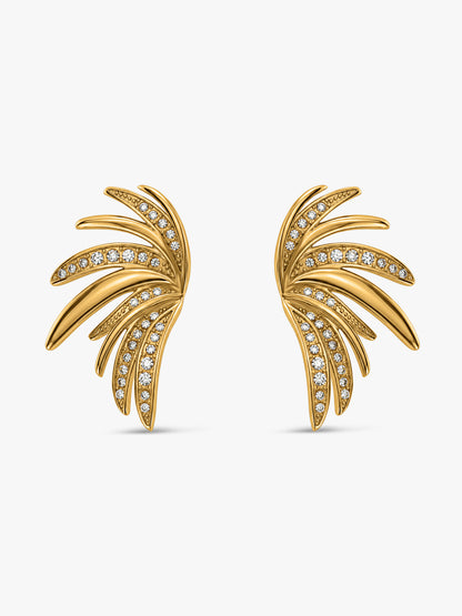 No Vacancy Gold Plated Earrings