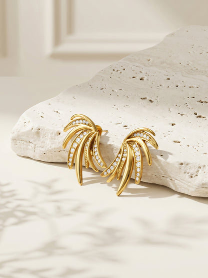 No Vacancy Gold Plated Earrings