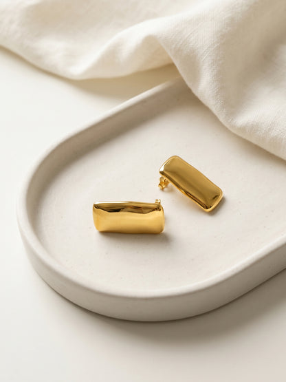 High Gloss Gold Plated Earrings