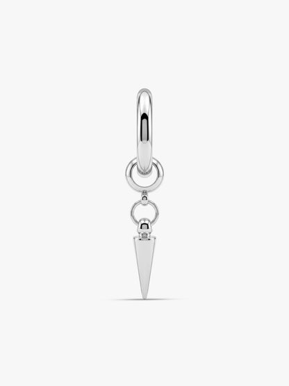 IXIA by GIVA Anarchy Rhodium Plated Hoop For Men