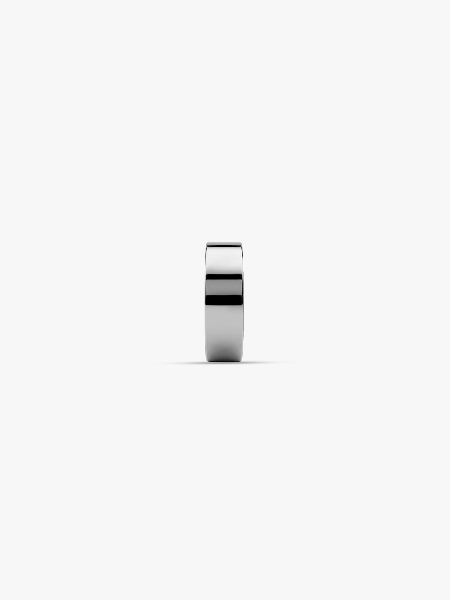 IXIA by GIVA Renegade Rhodium Plated Hoop For Men