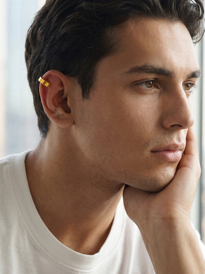 OnnMe by GIVA Big Deal Gold Plated Hoop For Men