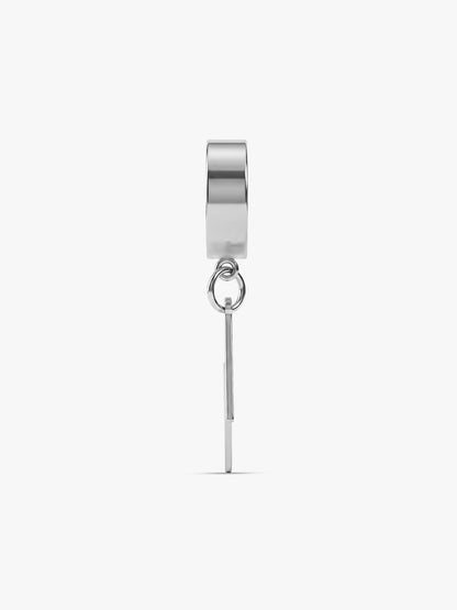 IXIA by GIVA Shockwave Rhodium Plated Hoop For Men