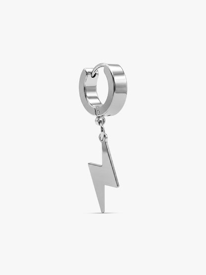 IXIA by GIVA Shockwave Rhodium Plated Hoop For Men