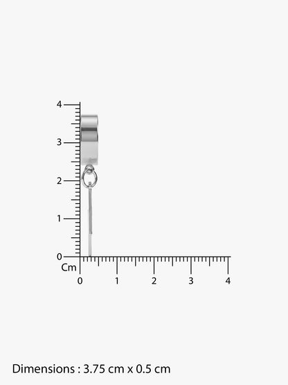 IXIA by GIVA Shockwave Rhodium Plated Hoop For Men