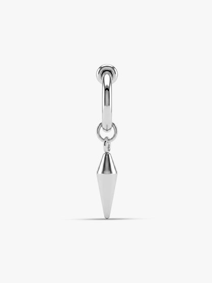 OnnMe by GIVA Crucible Shard Rhodium Plated Hoop For Men