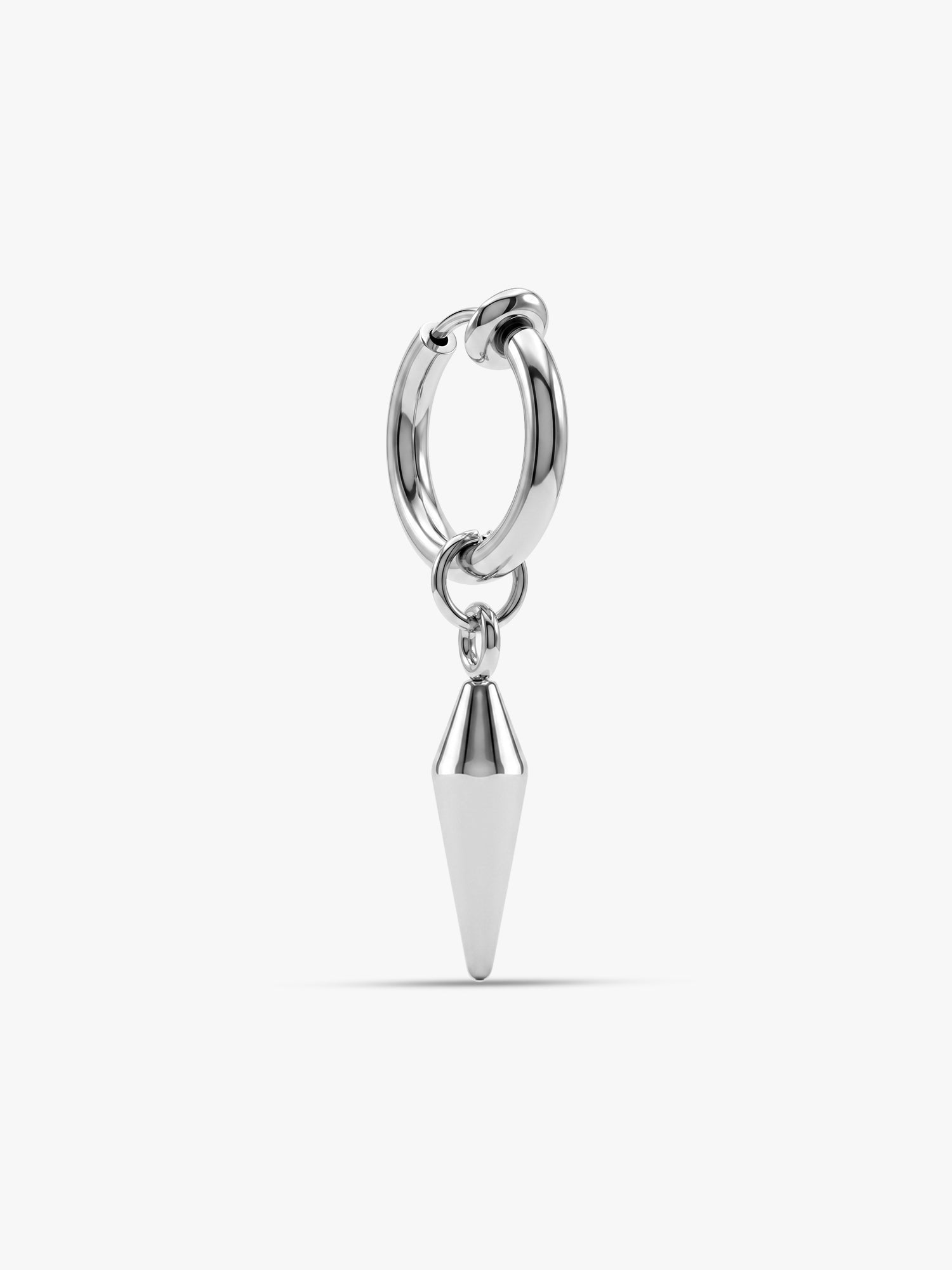 OnnMe by GIVA Crucible Shard Rhodium Plated Hoop For Men