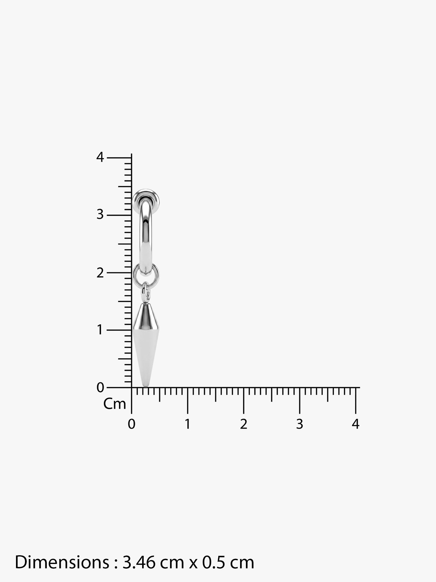 OnnMe by GIVA Crucible Shard Rhodium Plated Hoop For Men