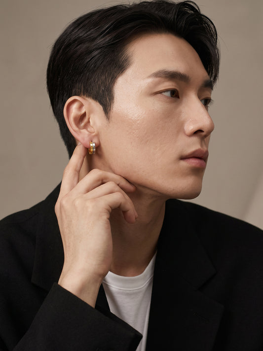 OnnMe by GIVA Alter Ego Dual Tone Earring For Men