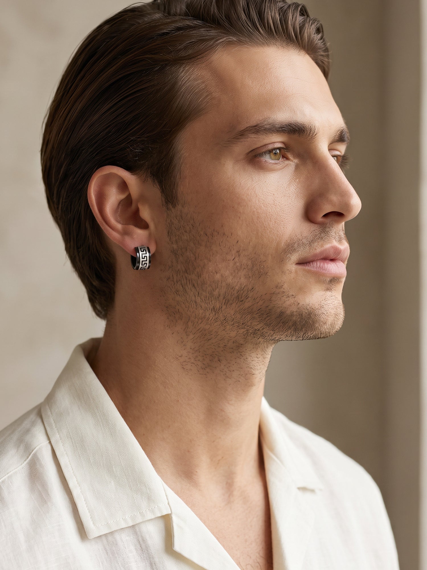 OnnMe by GIVA Side Quest Dual Tone Hoop For Men