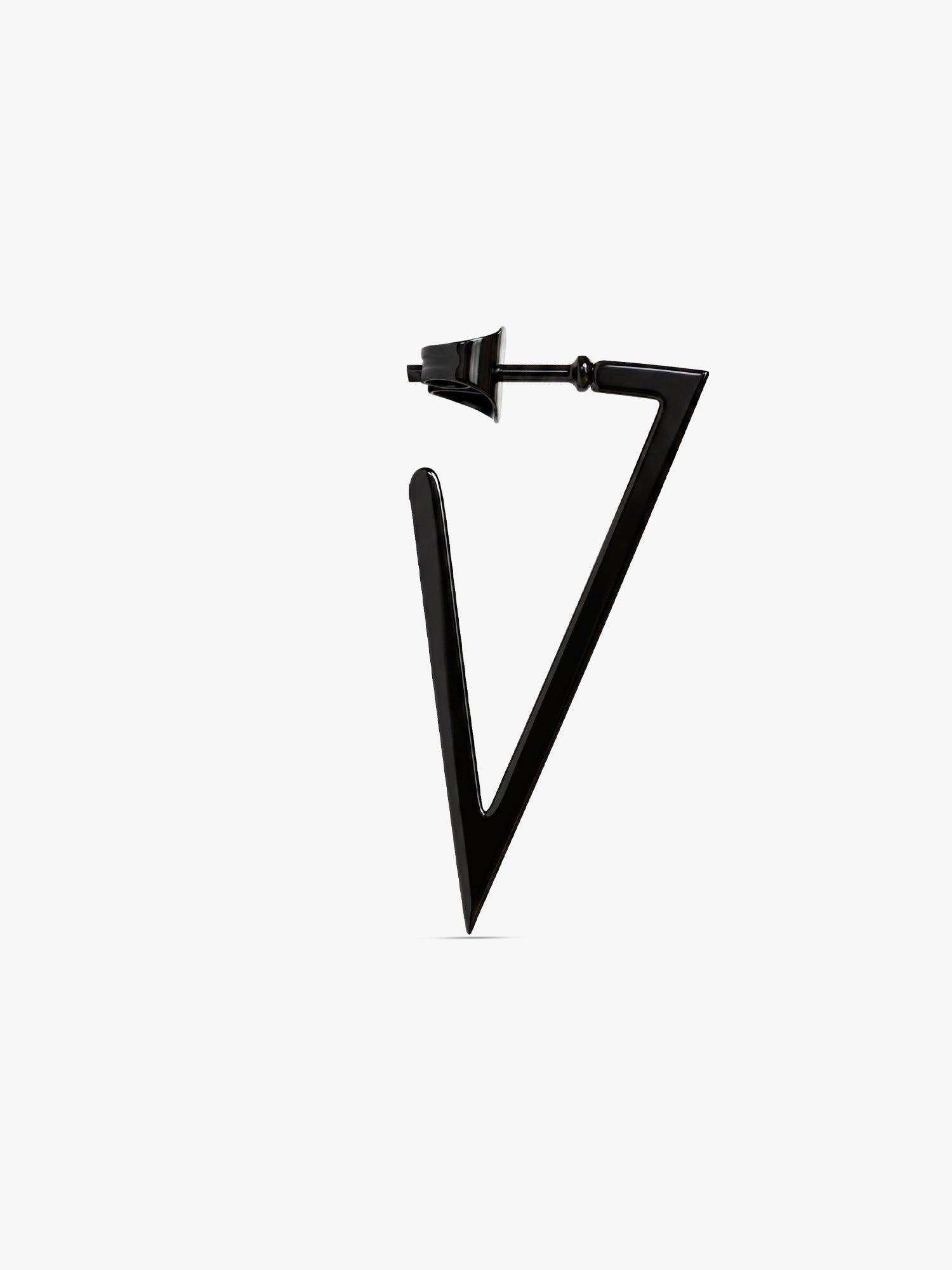 IXIA by GIVA Venom Pulse Black Rhodium Hoop Earring For Men