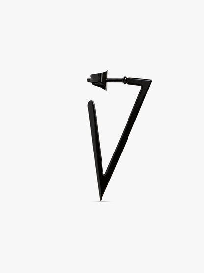IXIA by GIVA Venom Pulse Black Rhodium Hoop Earring For Men