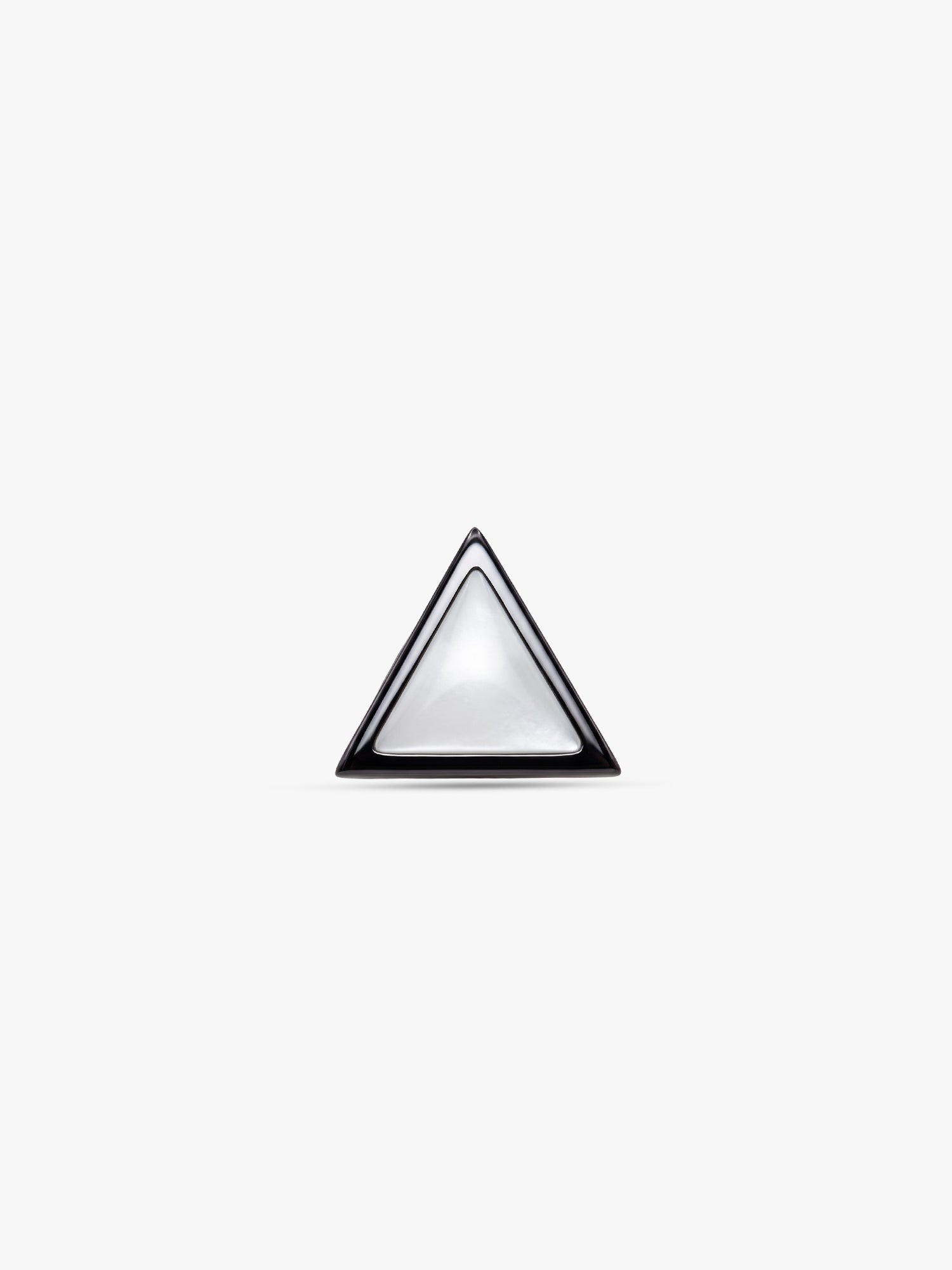 IXIA by GIVA Poly Triangle Black Rhodium Stud For Men