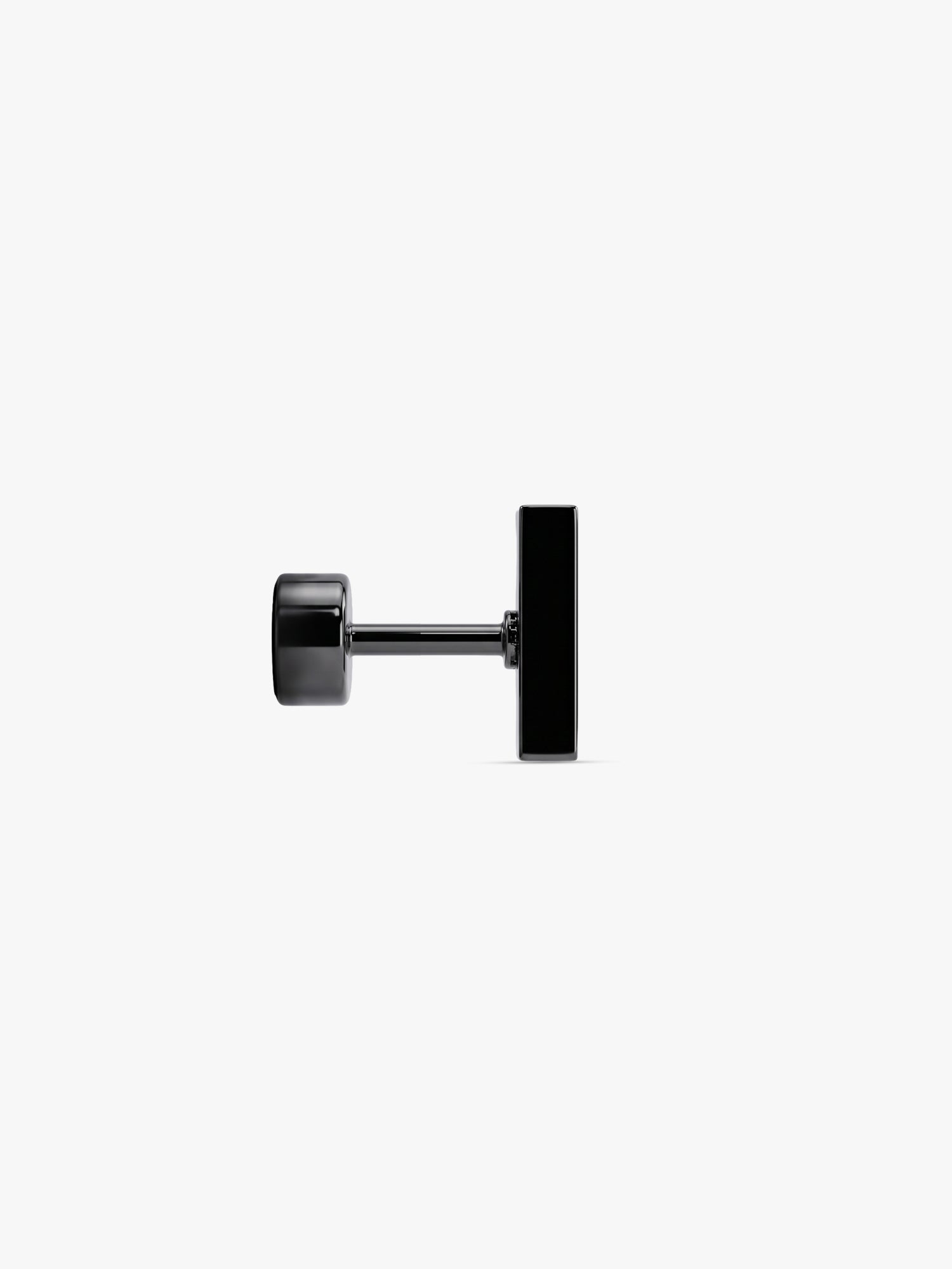 IXIA by GIVA Poly Triangle Black Rhodium Stud For Men