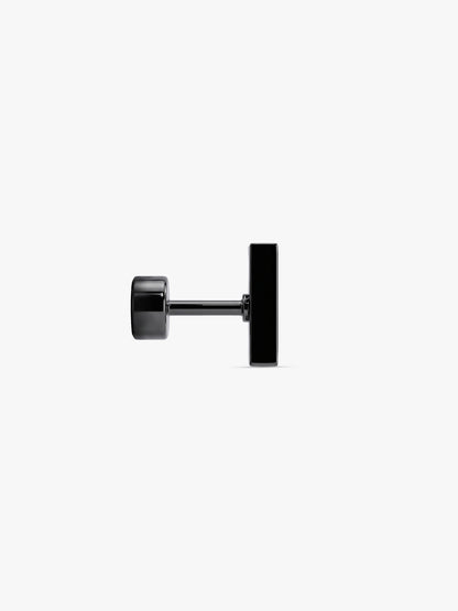 IXIA by GIVA Poly Triangle Black Rhodium Stud For Men
