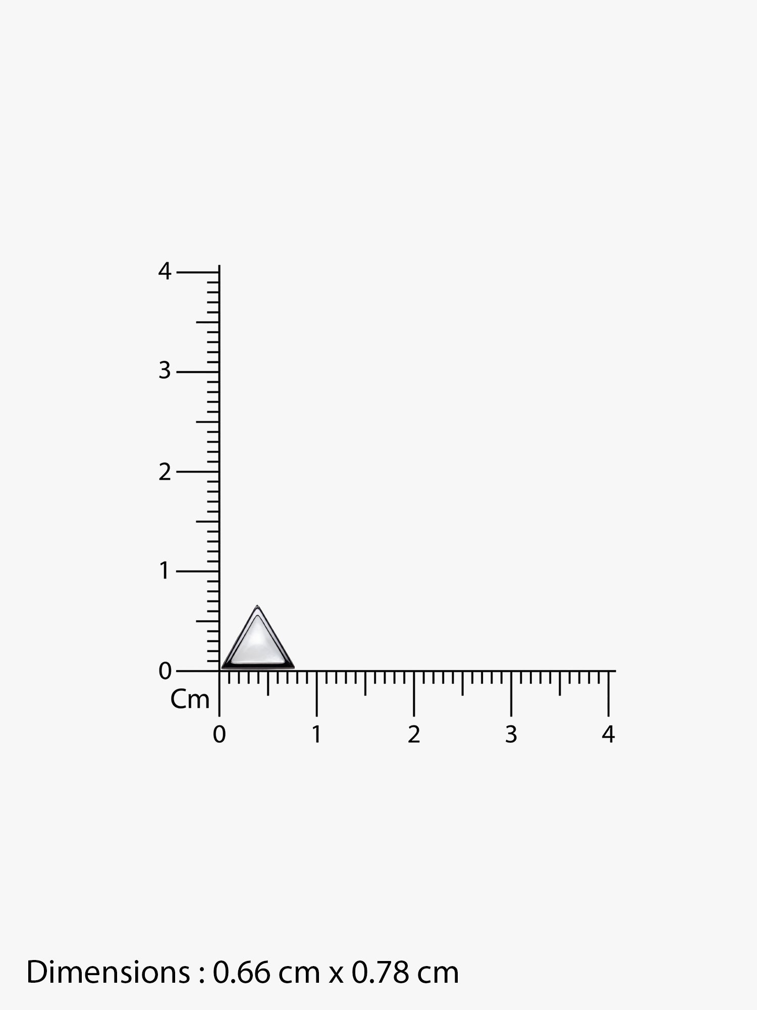 IXIA by GIVA Poly Triangle Black Rhodium Stud For Men