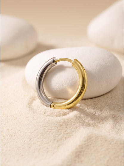 OnnMe by GIVA Bro Coded Dual Tone Hoop For Men
