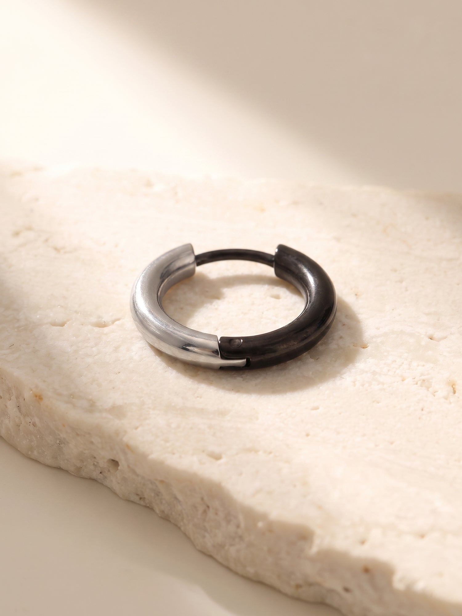 IXIA by GIVA Feed Worthy Dual Tone Hoop For Men