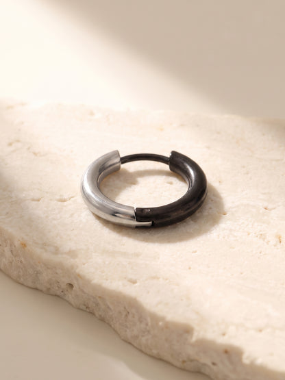 IXIA by GIVA Feed Worthy Dual Tone Hoop For Men