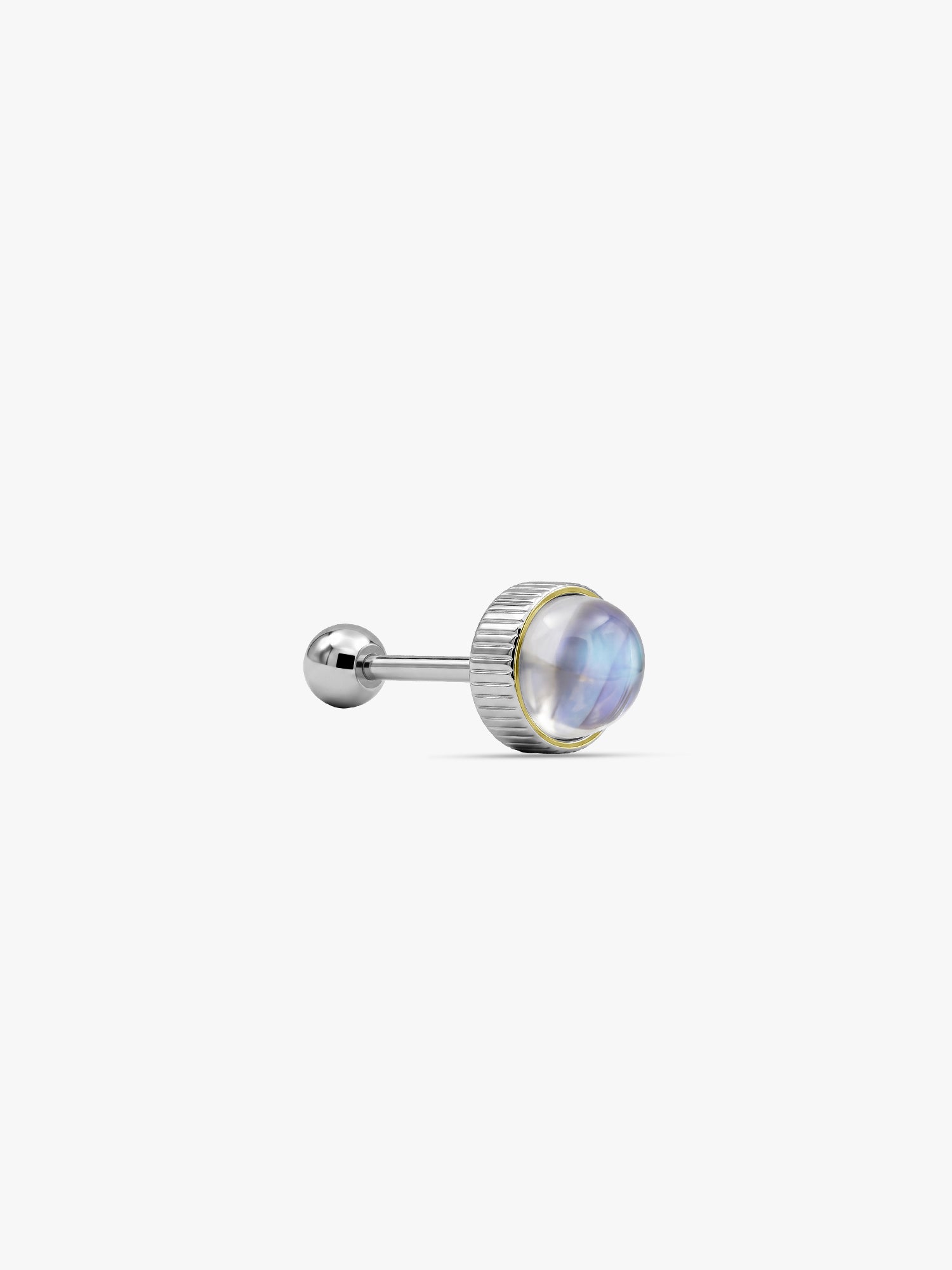 IXIA by GIVA Clean Fit Rhodium Plated Stud For Men