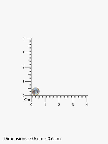 IXIA by GIVA Clean Fit Rhodium Plated Stud For Men