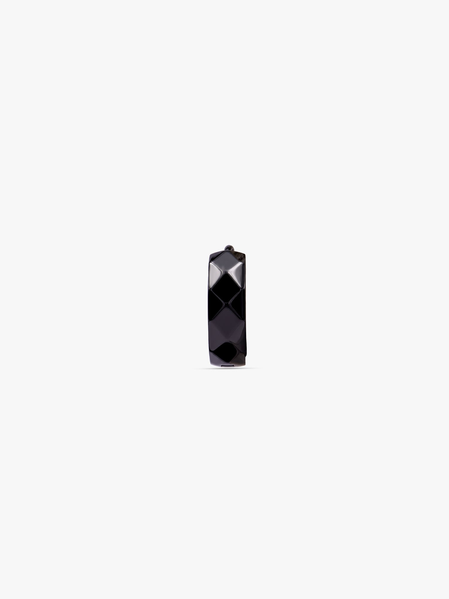 IXIA by GIVA Peak Aura Black Rhodium Hoop For Men