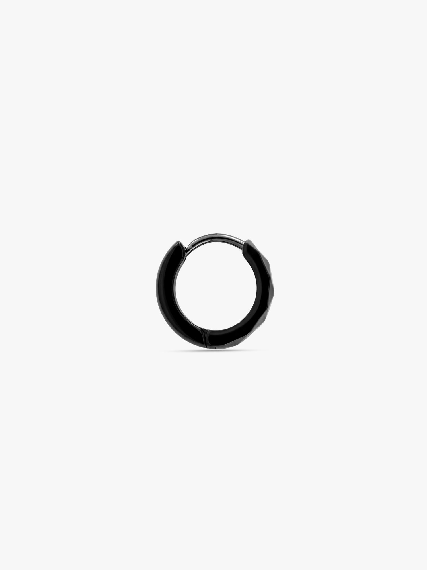 IXIA by GIVA Peak Aura Black Rhodium Hoop For Men