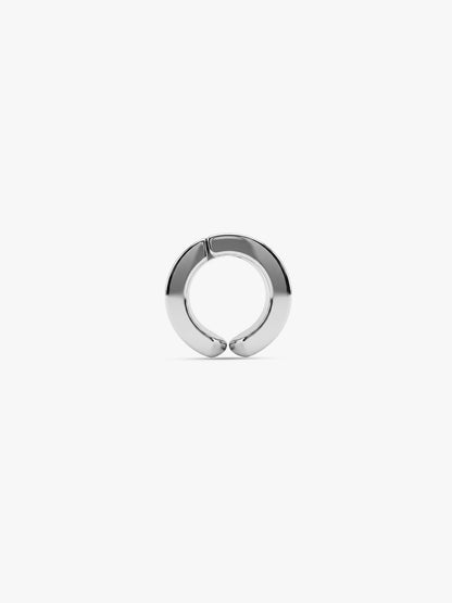 OnnMe by GIVA Stand Out Rhodium Plated Hoop For Men