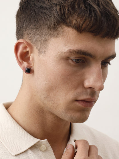OnnMe by GIVA Styled Better Black Rhodium Stud For Men