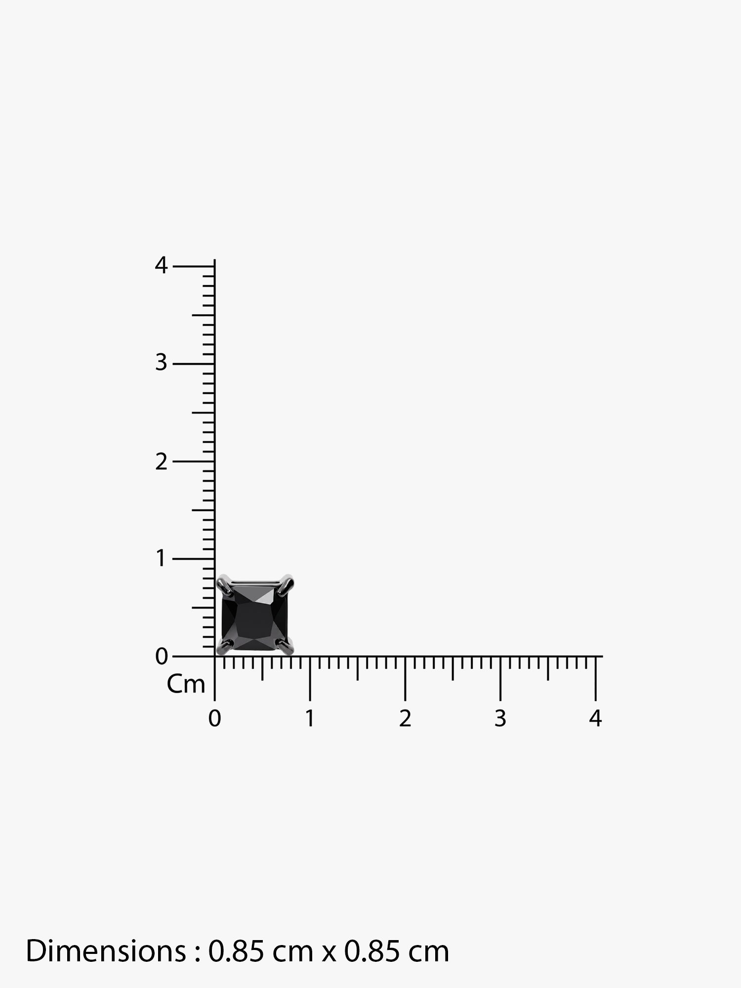 OnnMe by GIVA Styled Better Black Rhodium Stud For Men
