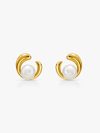 Gold Plated Moon Mood Earrings