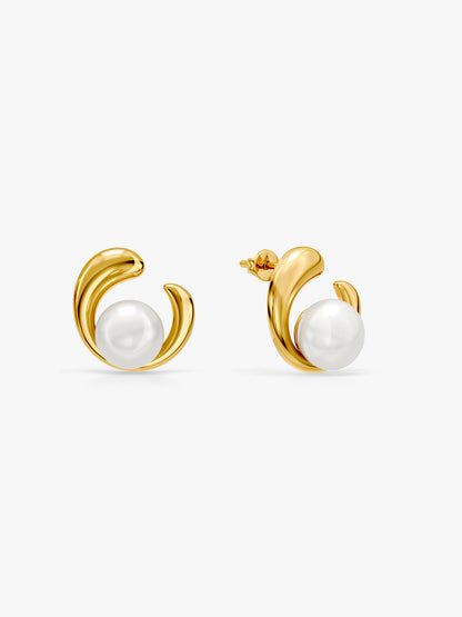 Gold Plated Moon Mood Earrings
