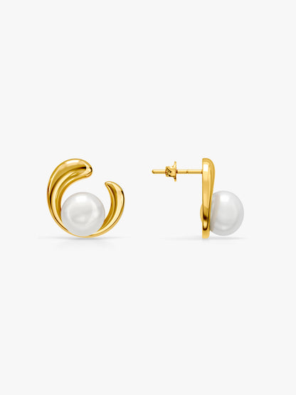 Gold Plated Moon Mood Earrings