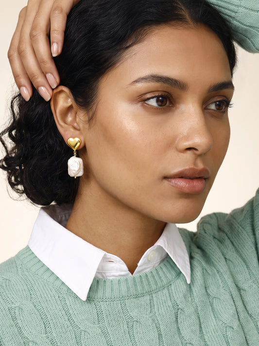 IXIA by GIVA Heras Haul Gold Plated Earrings