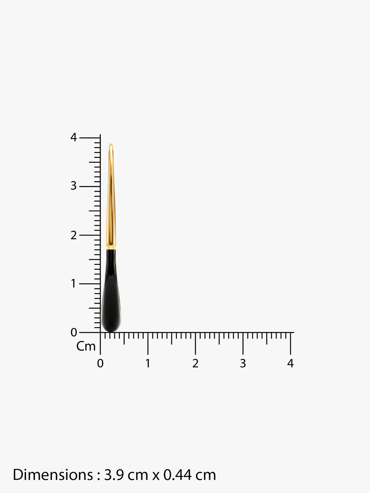 IXIA by GIVA Midnight Ray Gold Plated Half Hoops